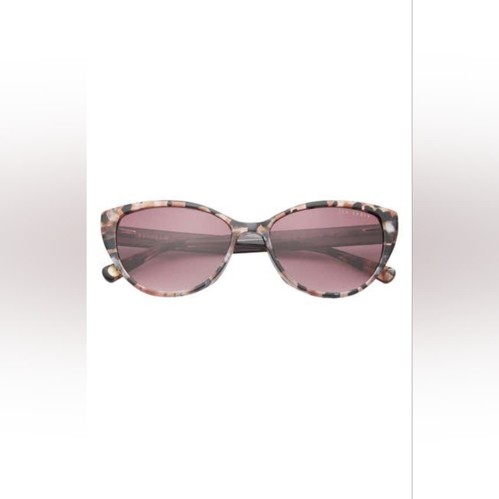 Ted Baker London 55mm Cat Eye Sunglasses, One Size, TORTOISE